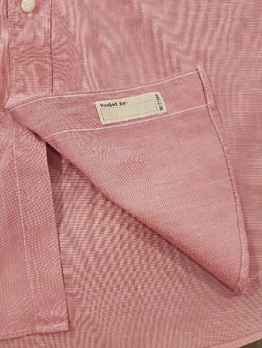 J. Crew Men's Secret Wash Pink Button-Down Poplin Shirt